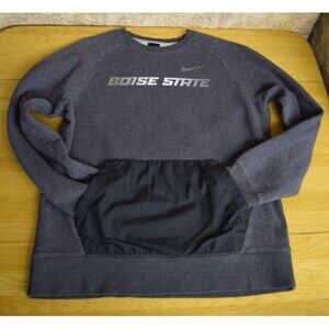 Nike Pullover Sweatshirt Sz Lrg Boise State University College Idaho Broncos EUC
